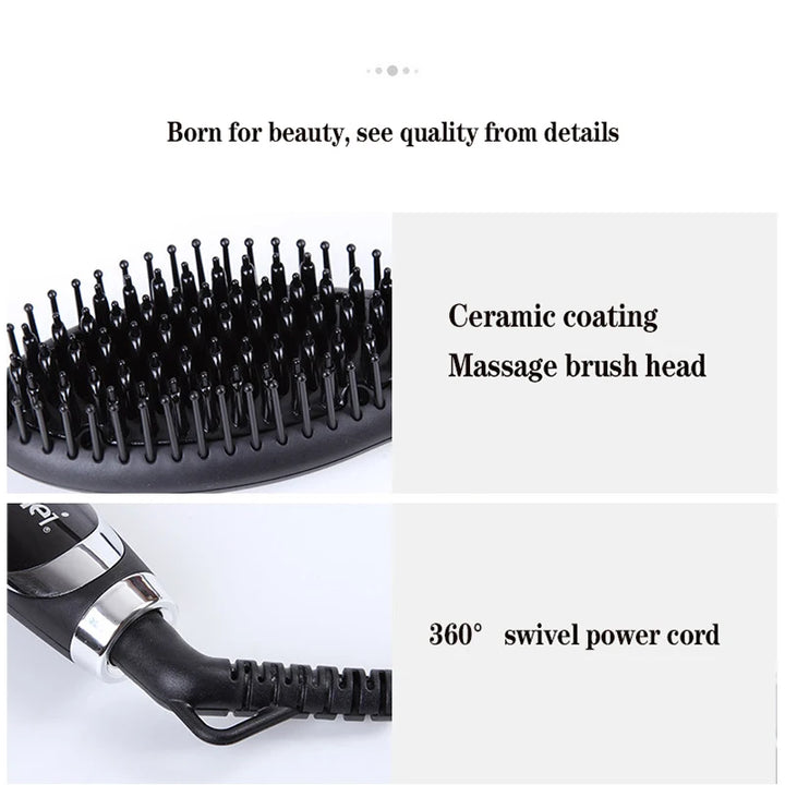 🌟 Kemei - Hot Comb Straightener 🌟